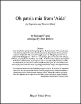 Oh patria mia from 'Aida' Concert Band sheet music cover